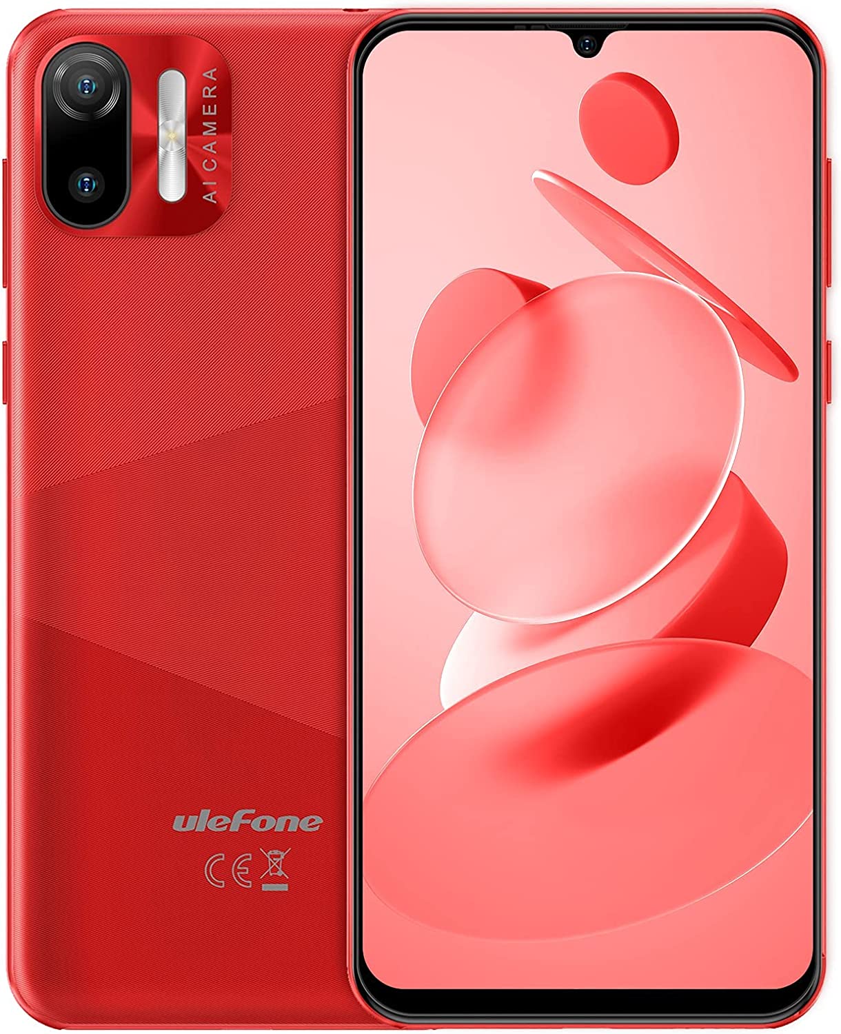 230410145441347_1 Ulefone Unlocked Cell Phones, Note 6 Android 11 Unlocked Smartphones, Ultra-Slim Lightweight, Triple Card Slots, 6.1" Waterdrop Full-Screen Dual SIM Phones, 3300mAh, Face Unlock, US Version - Black - Image 1